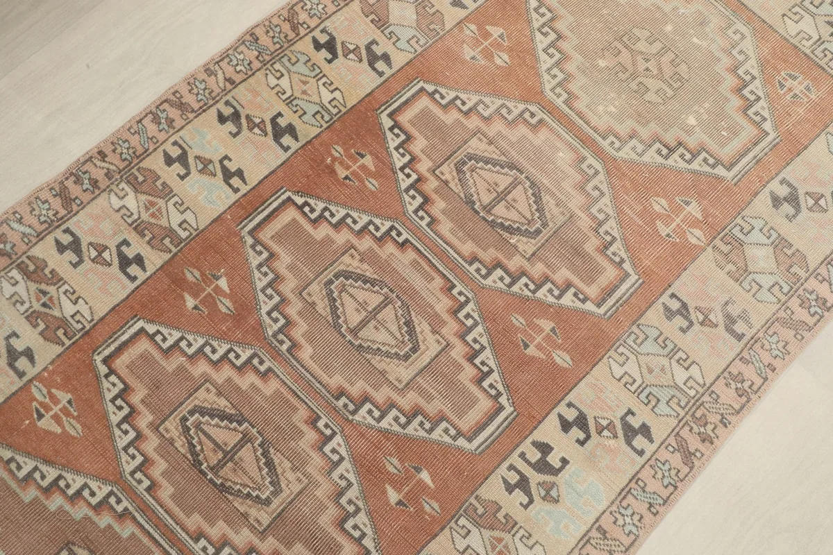 Diagonal view highlighting the central octagonal motifs and border details
