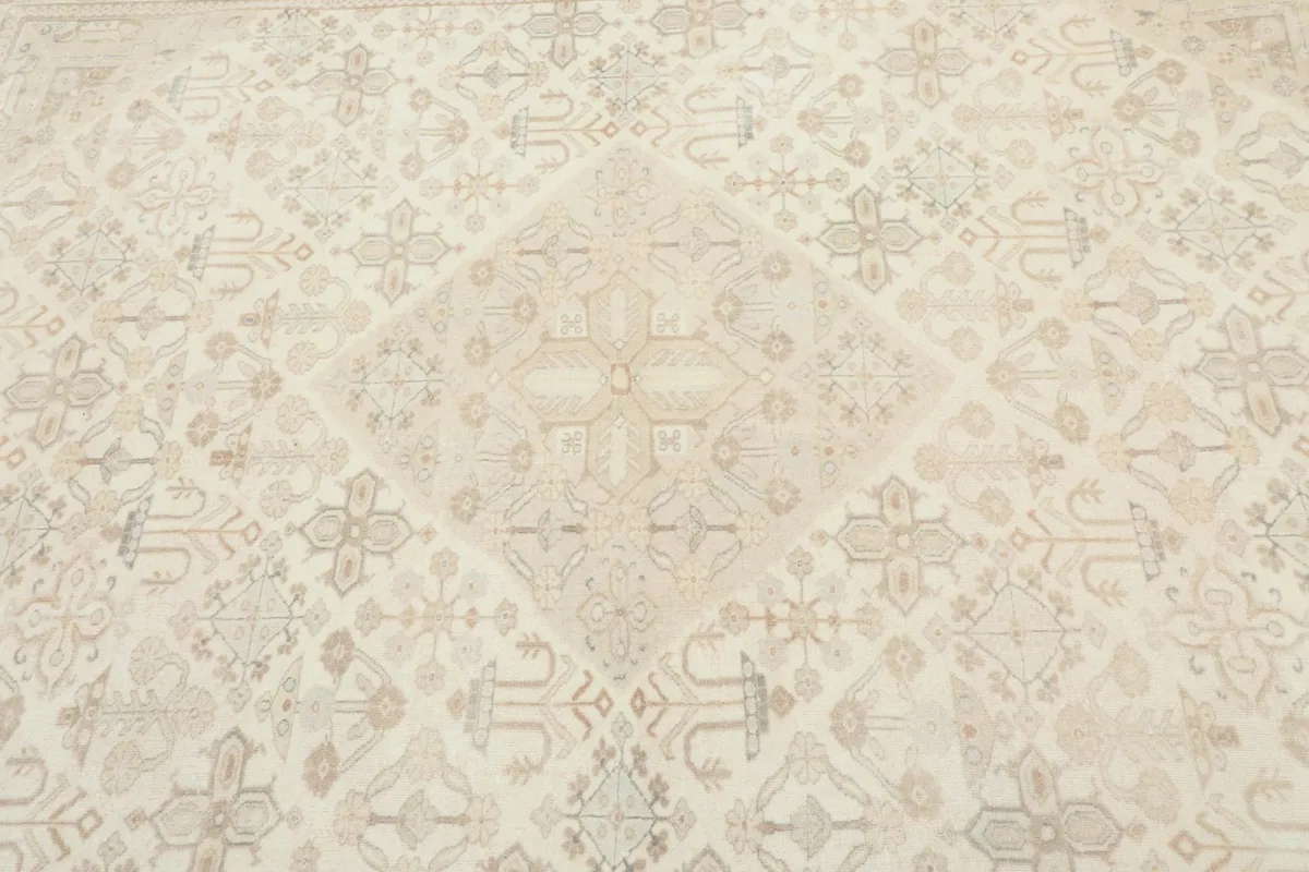Overhead view focusing on the central geometric medallion and surrounding patterns.
