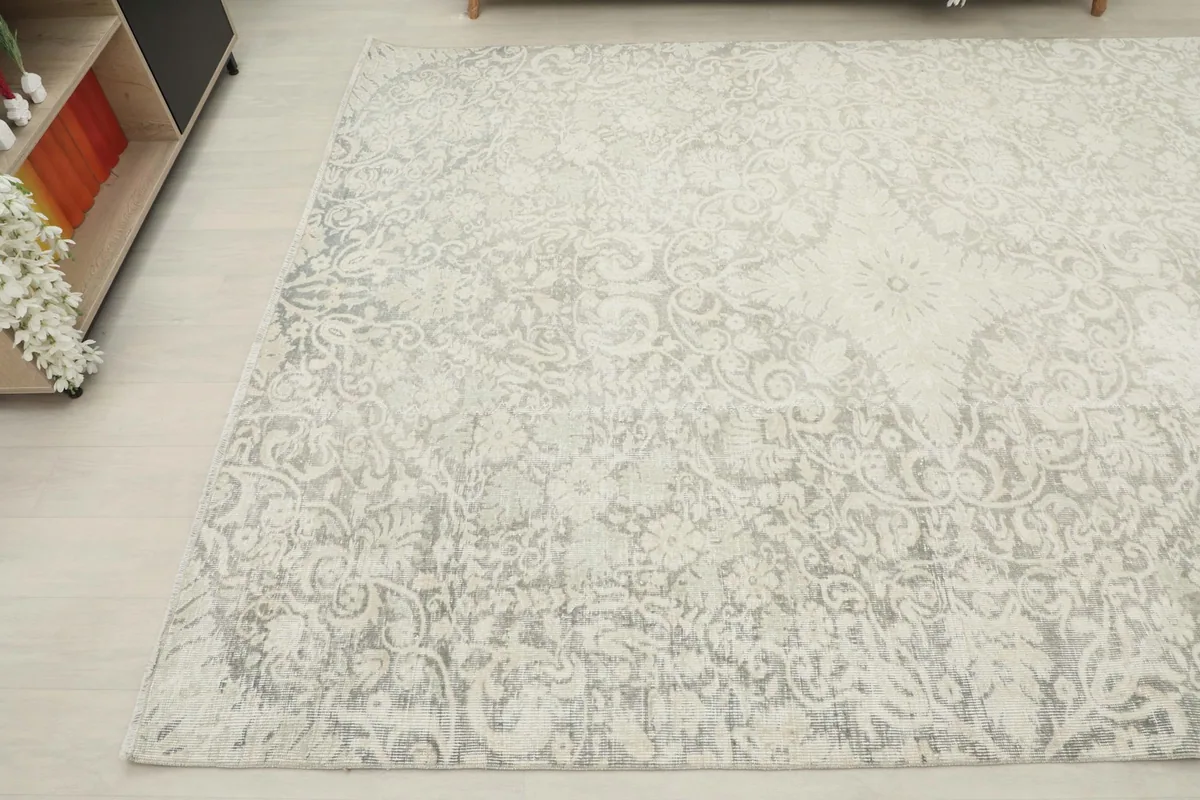 Another angled shot of the medium area rug, showing its placement relative to room furniture