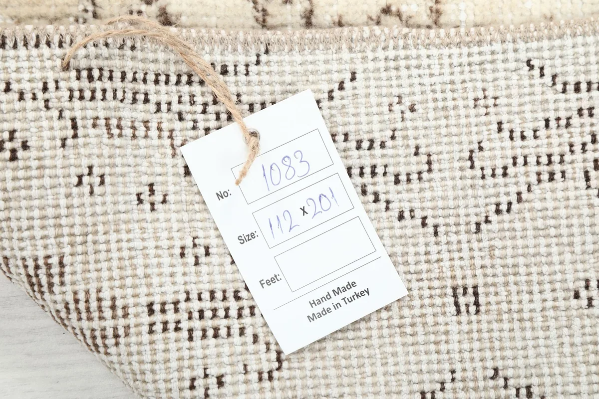 Ivory Tan Floral Geometric Rug, photo 12