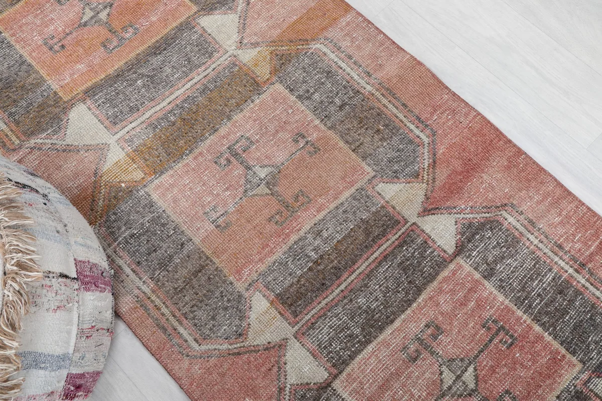 Overhead angled shot highlighting the geometric patterns and color variations