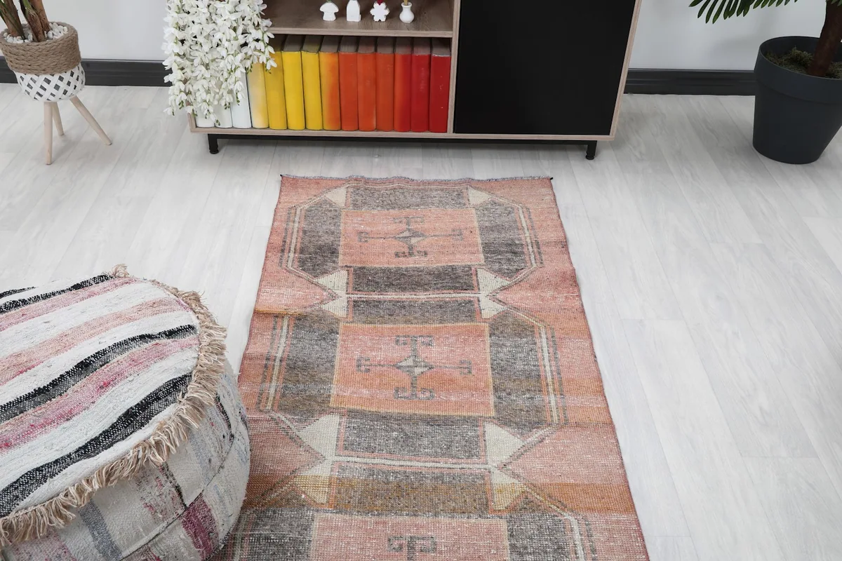 View of the runner from a higher angle, showing it in context of the room