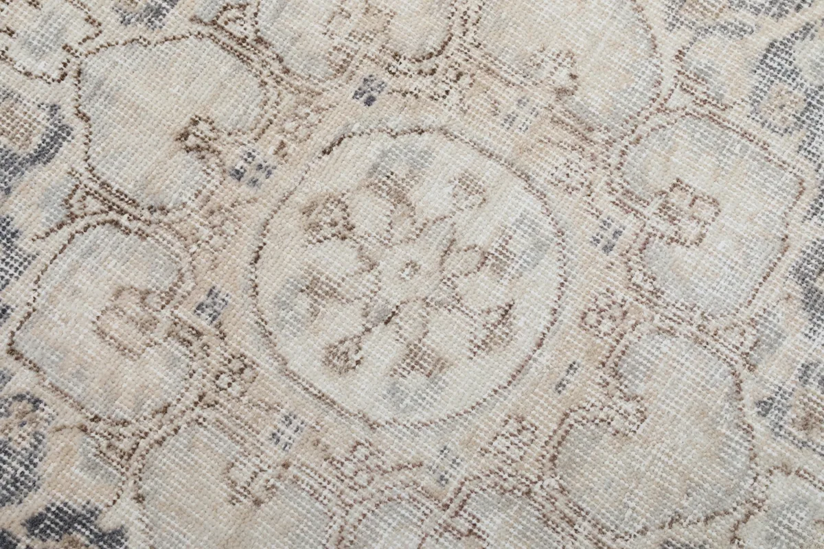 Close-up of the central medallion's fine details and subtle color variations.