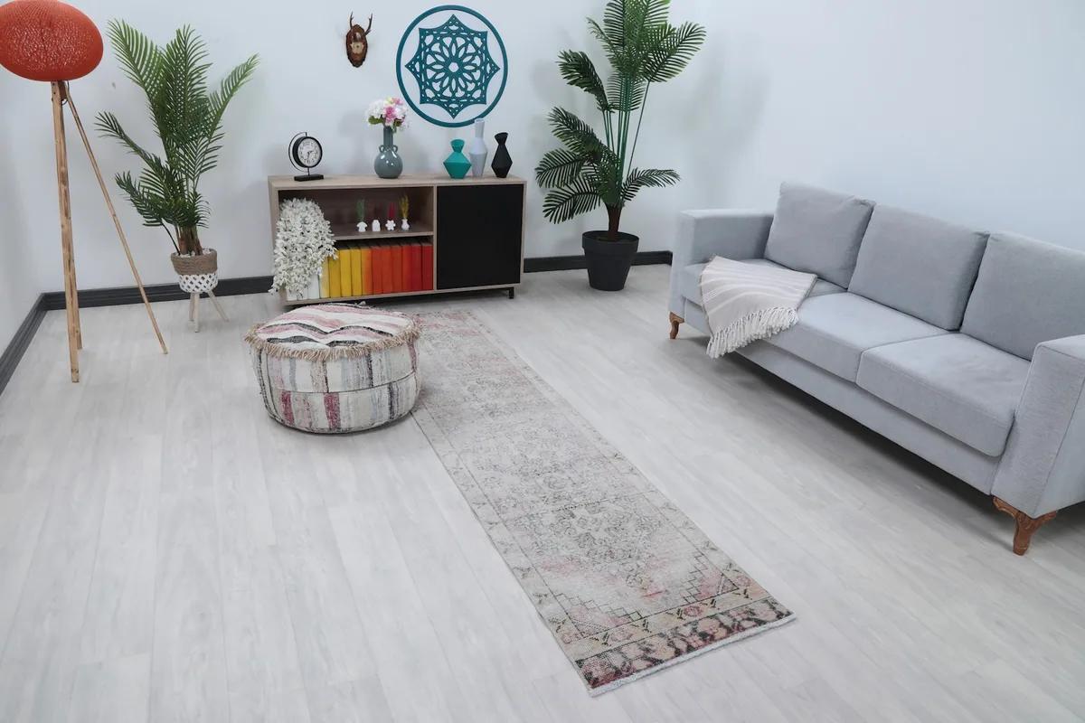 Runner rug viewed from an angle in a home decor setting