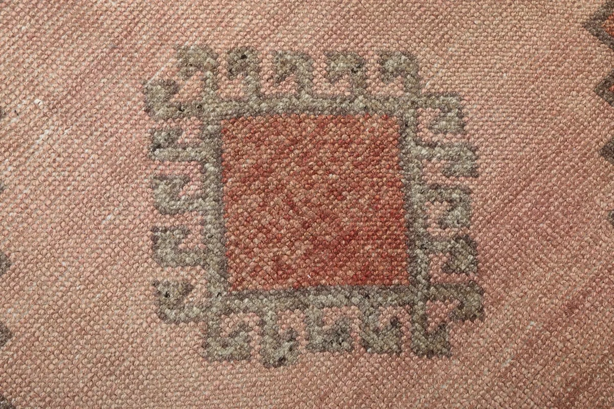 Macro shot highlighting the texture and color variations within a geometric motif