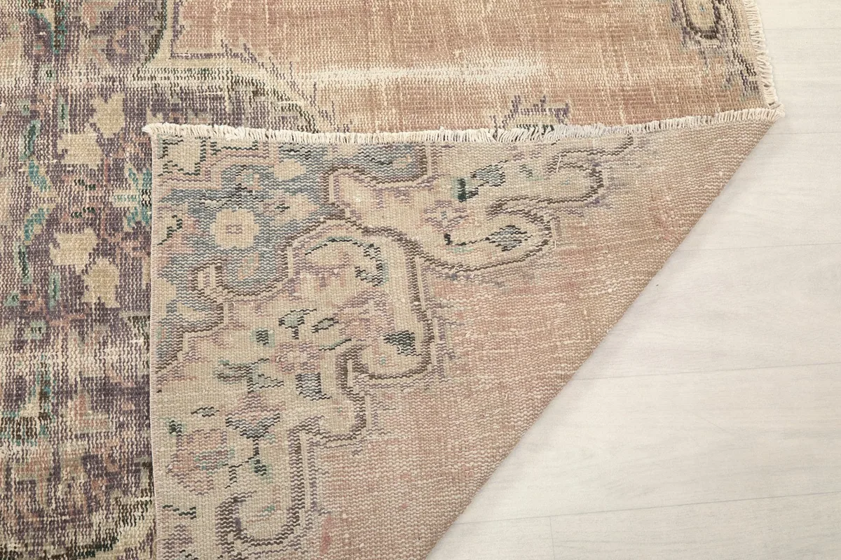 Another folded corner shot, showing the weave and construction of the rug