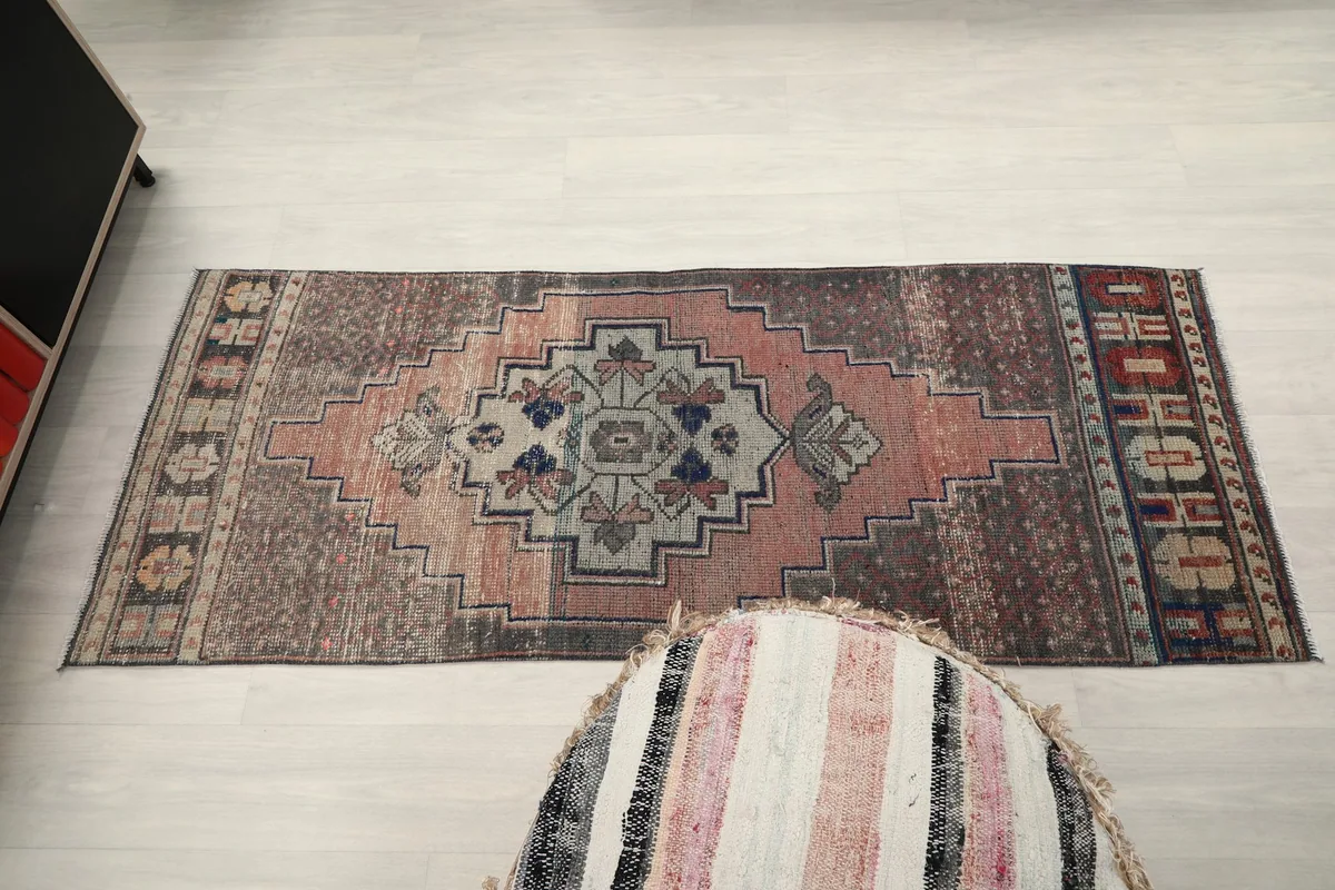 Full overhead view of the runner rug, capturing its entire design and proportions