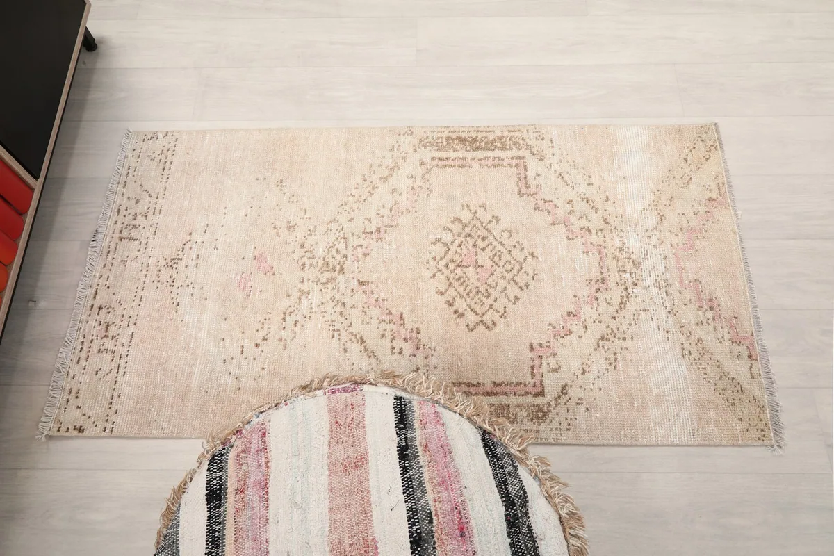 Full overhead shot of the rug showcasing its entire design and colors