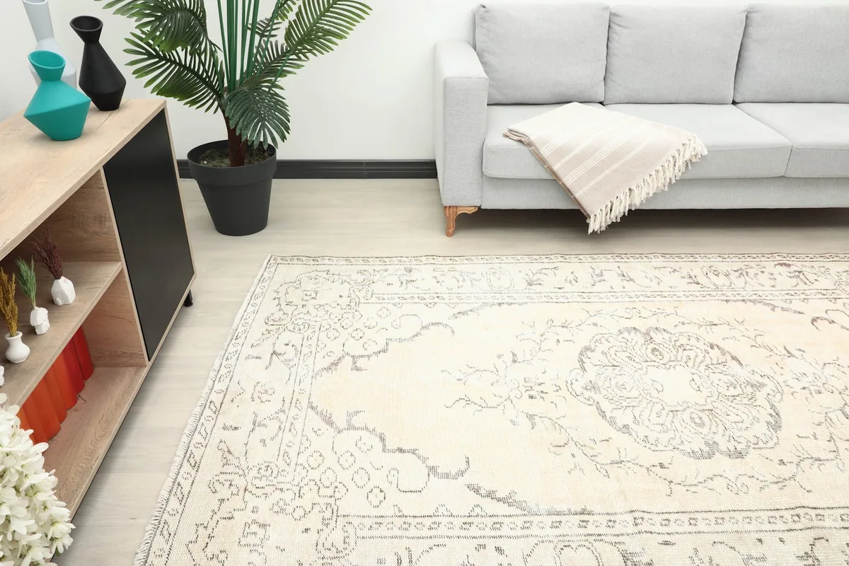 Room view of the medium-sized rug, emphasizing its placement and how it complements the space