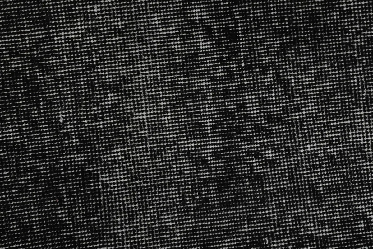 Close-up of the low wool pile and tight weave of the vintage runner