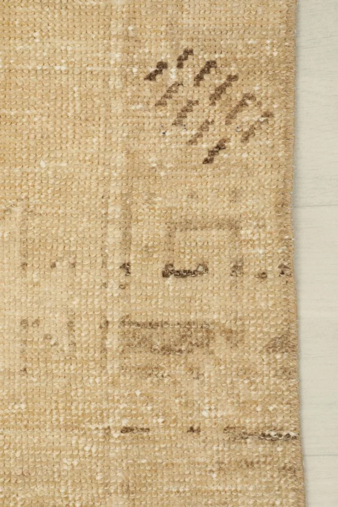 Close-up of a corner detail, showing subtle pattern variations and texture