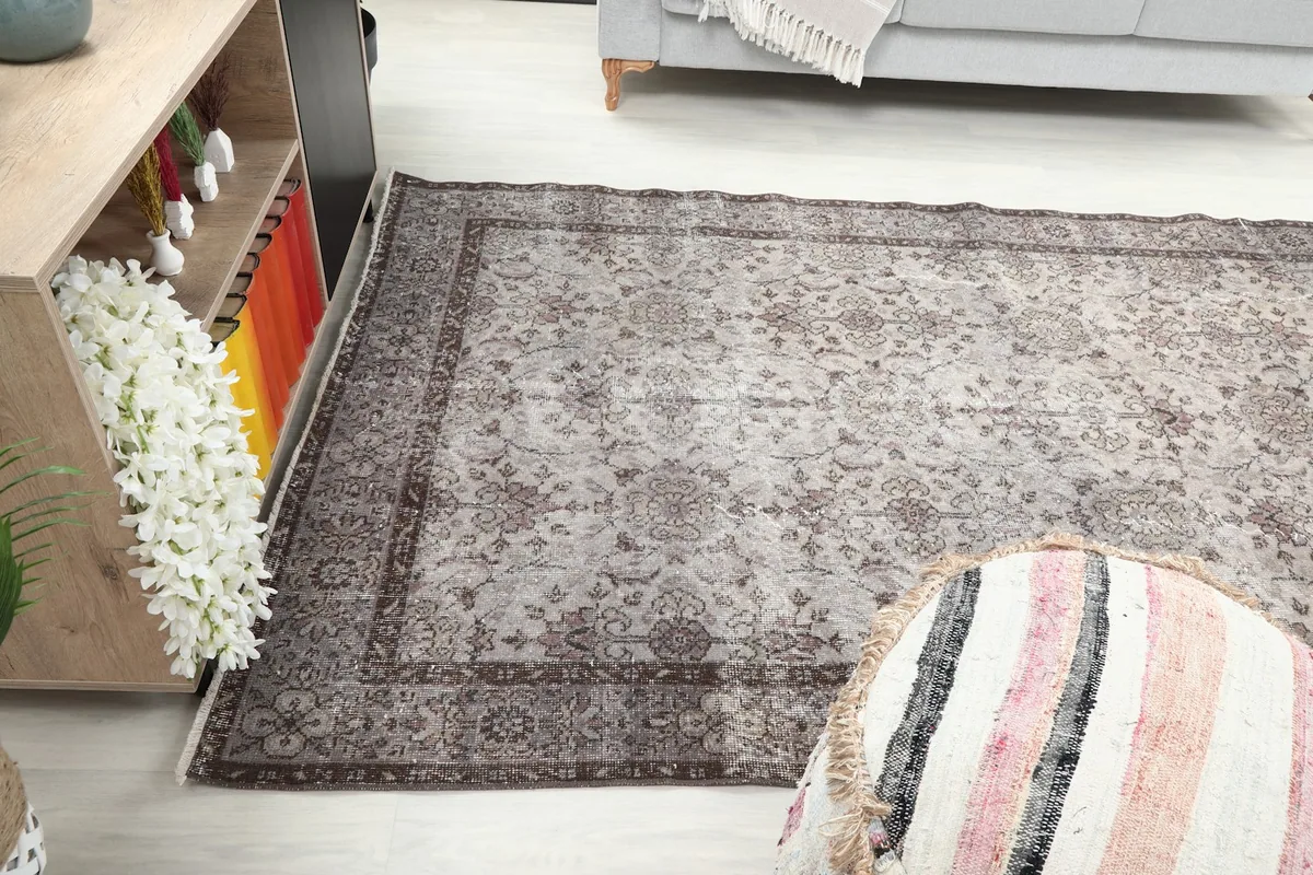Another room shot from a different angle, emphasizing the rug's overall presence and size