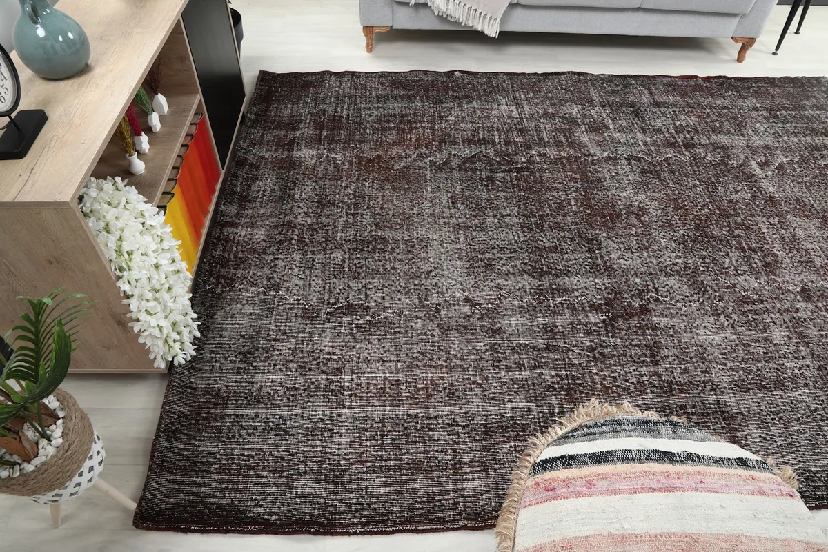 Area rug in a room setting, showing its interaction with surrounding furniture