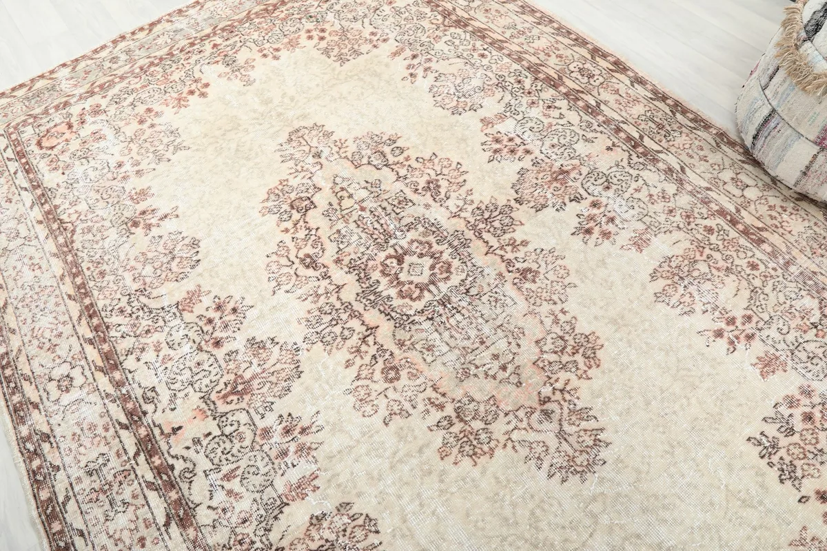 Angled view highlighting the central medallion and surrounding patterns