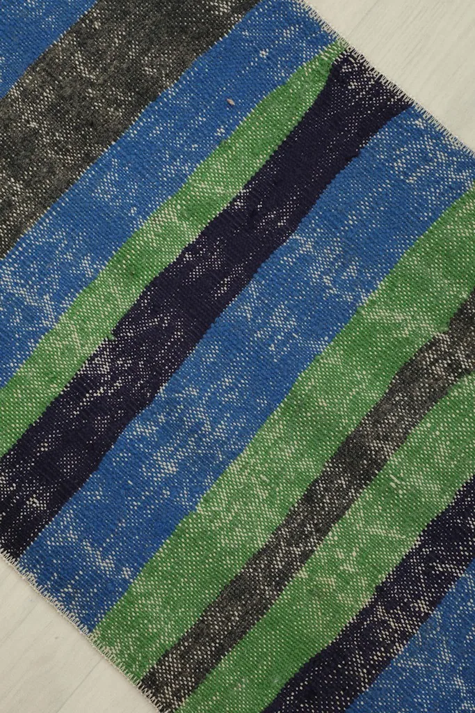 Overhead view from a different angle, emphasizing the full striped pattern and subtle color variations.