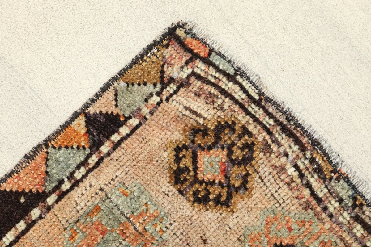 Close-up of a corner, showing the edge finish and subtle color variations