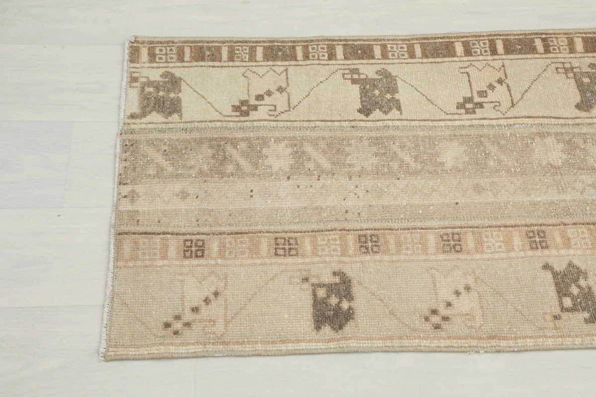 Another close-up detail showcasing the subtle color variations and hand-knotted texture of the rug.