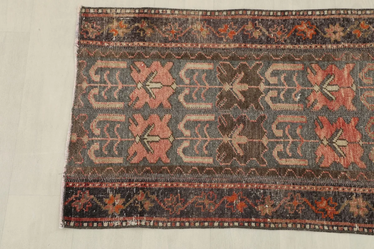 Overhead view of the rug's lower section, showing the consistent design