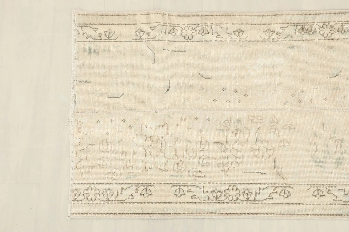 Overhead view showing a section of the rug, emphasizing the overall design and color variations