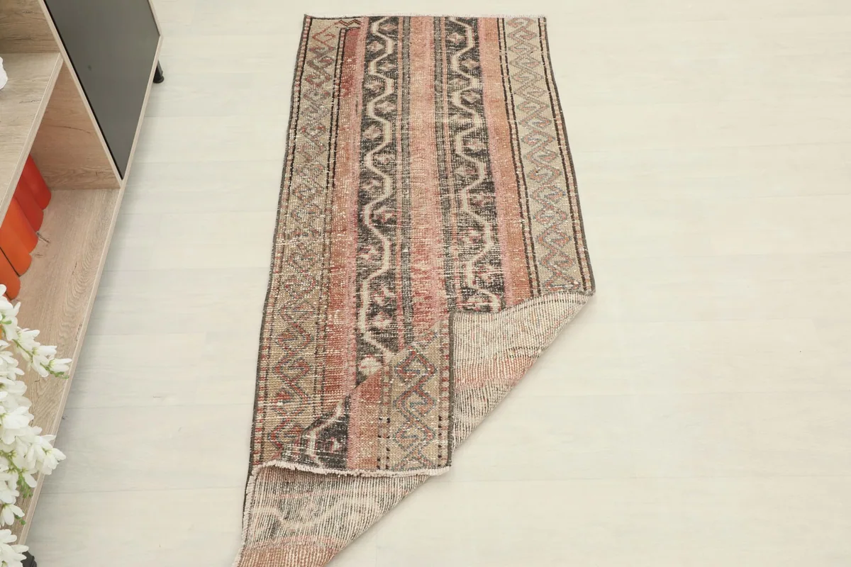 Runner partially folded, demonstrating its size and flexibility in a home setting
