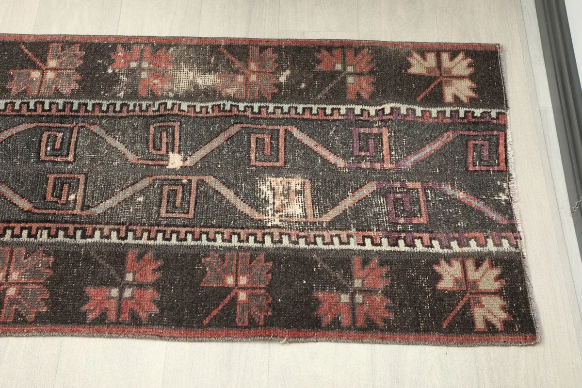 Another overhead section of the runner, revealing areas of natural wear and patina