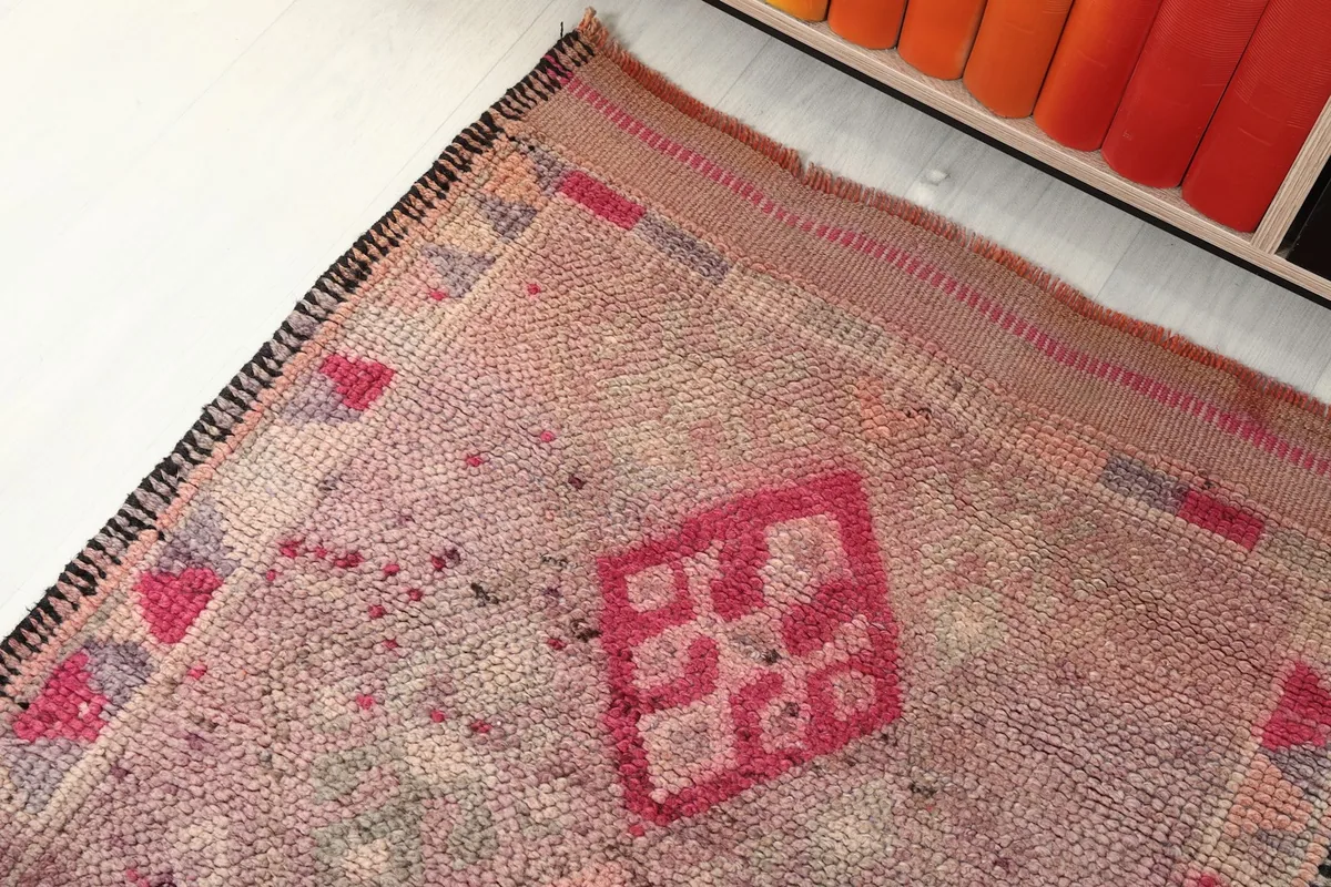 Overhead angle shot showing the runner's texture and the progression of its motifs