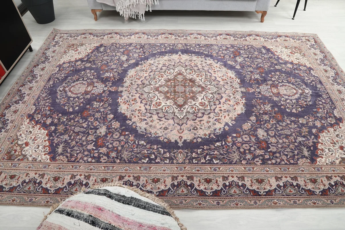 Another room view, showing the rug's placement relative to furniture and decor