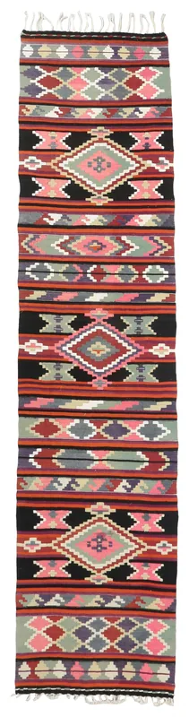Rust Geometric Anatolian Runner, photo 1