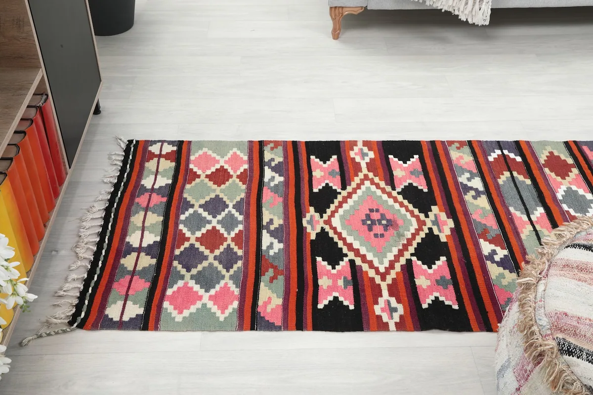 Rust Geometric Anatolian Runner, photo 10