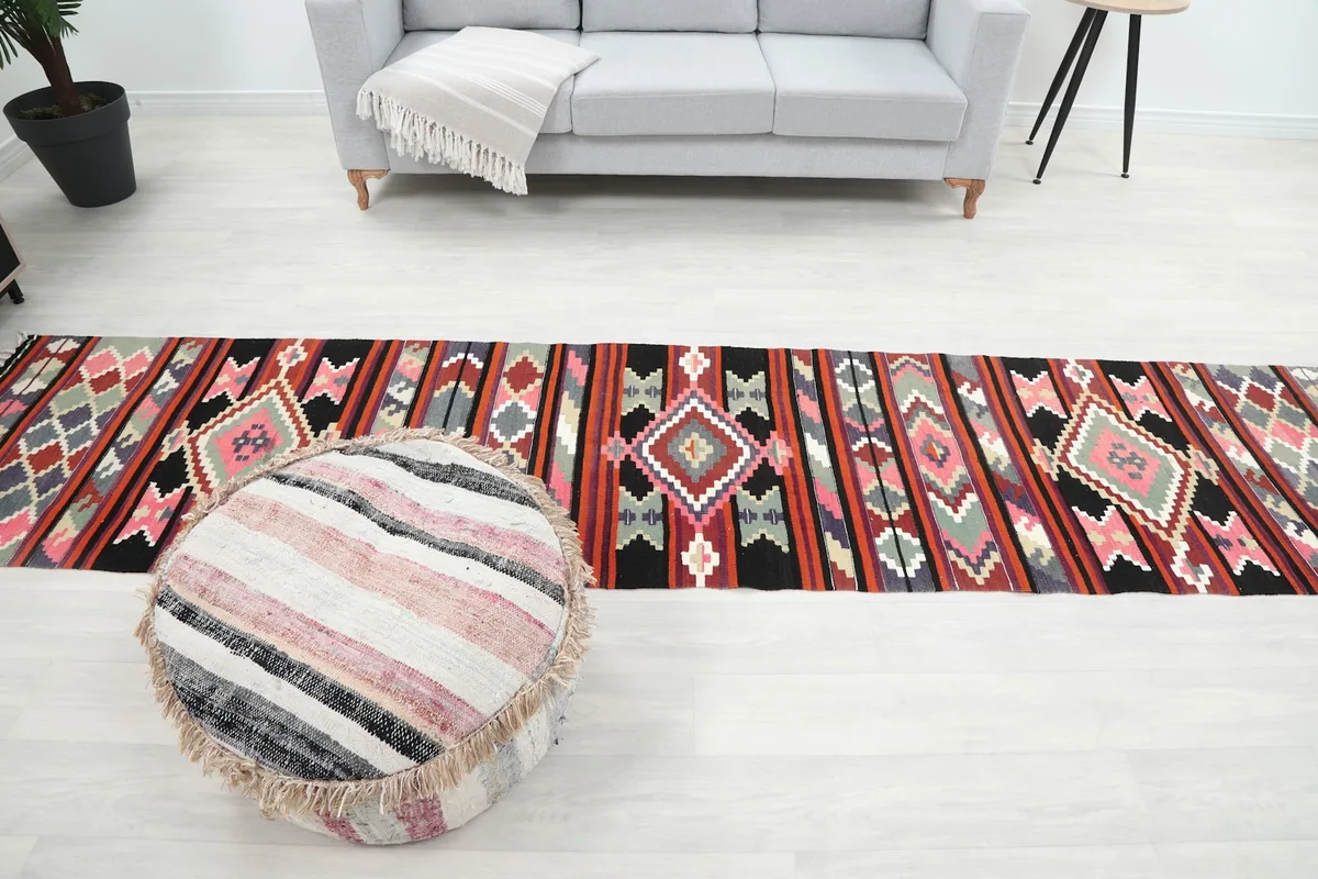 Rust Geometric Anatolian Runner, photo 11