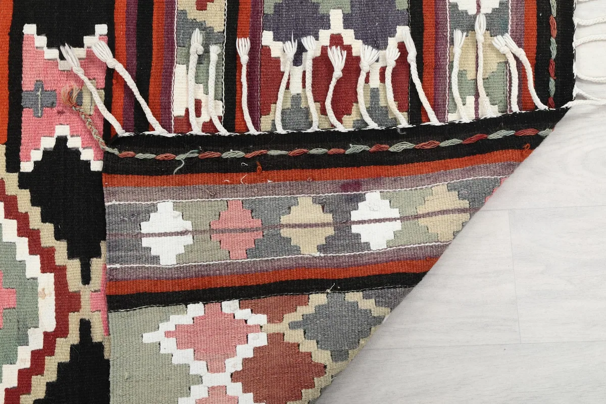 Rust Geometric Anatolian Runner, photo 13